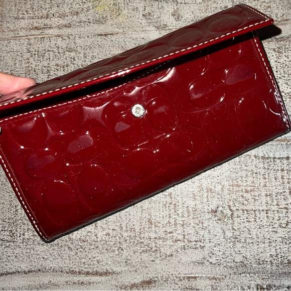 Ruby red Vintage purse and wallet - Picture 7 of 7